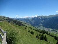 Panorama sulla Val Schons da Dumagns