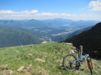 Panorama su Lugano dal sentiero che collega l'Alpe Foppa con l'Alpe Duragno