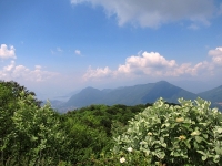 Panorama dal Forte di Orino - Sasso del Ferro (Laveno) e Monte Nudo