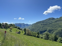 Panorama sulla parte superiore della Val Taleggio
