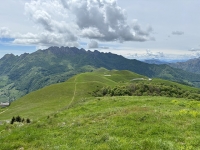 Panorama sul Monte Resegone e sulla Costa del Palio dallo Zuc de Valmana