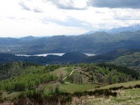 Panorama sul Lago d'Orta dalla sommità del Monte del Falò