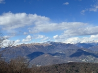 Panorama dal Monte Piambello - Vista sulle Prealpi Ticinesi (Monti Lema, Gradiccioli, Tamaro)