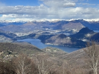 Panorama dal Monte Piambello - Vista sulle Prealpi Ticinesi e sul Lago di Lugano