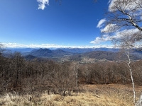 Panorama dal Monte Piambello - Vista sulla catena alpina