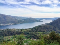 Panorama sul Lago d'Orta dall'Oratorio della Madonna di Fontegno